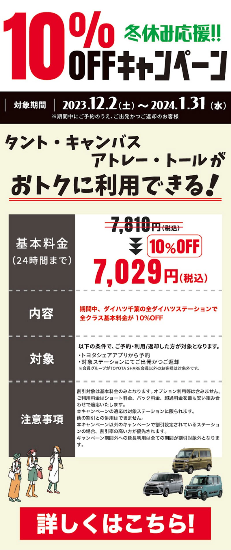 10%OFFキャンペーン!